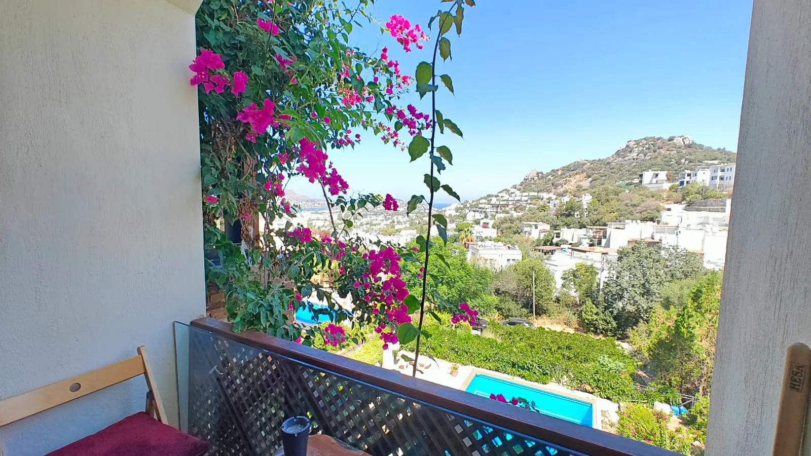 Attached balcony